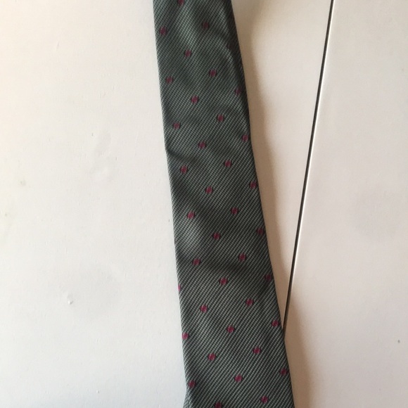 Green Gucci tie with red gg logo (SLIM) - Picture 3 of 3